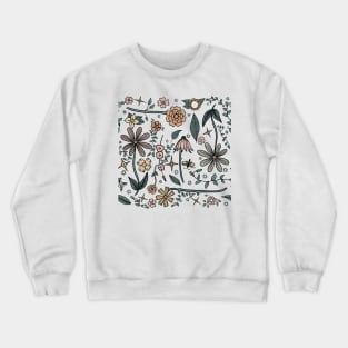 In the Garden Floral Pattern Crewneck Sweatshirt